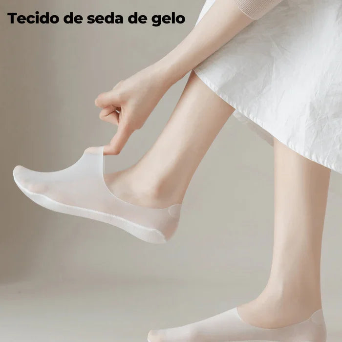 Meia Feminina Invisível FeetConf Antiodor e Confortável