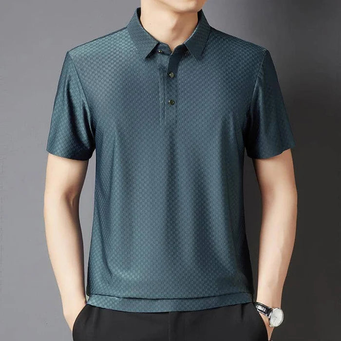 Camisa Polo Masculina em Nylon Carbone