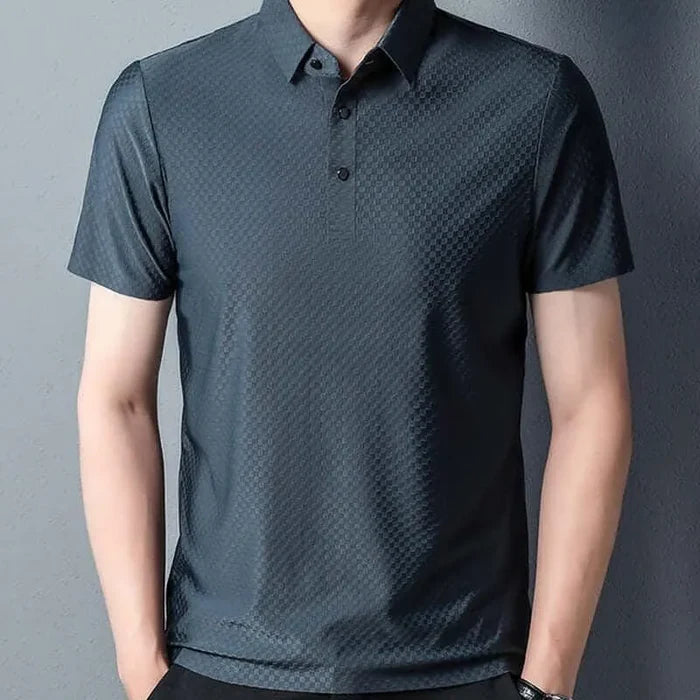 Camisa Polo Masculina em Nylon Carbone