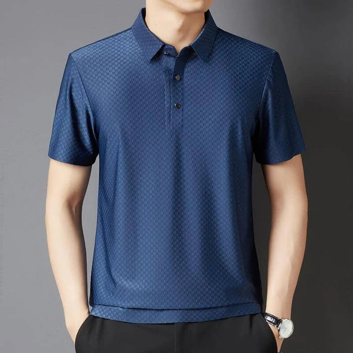 Camisa Polo Masculina em Nylon Carbone