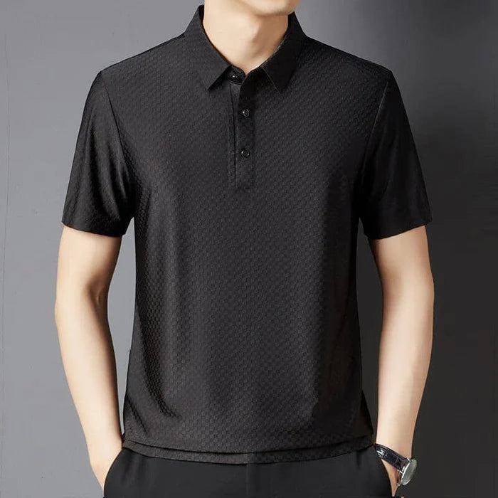 Camisa Polo Masculina em Nylon Carbone