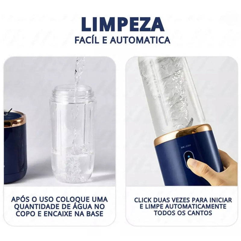 Mini Liquidificador Portátil Mixer com Coqueteleira