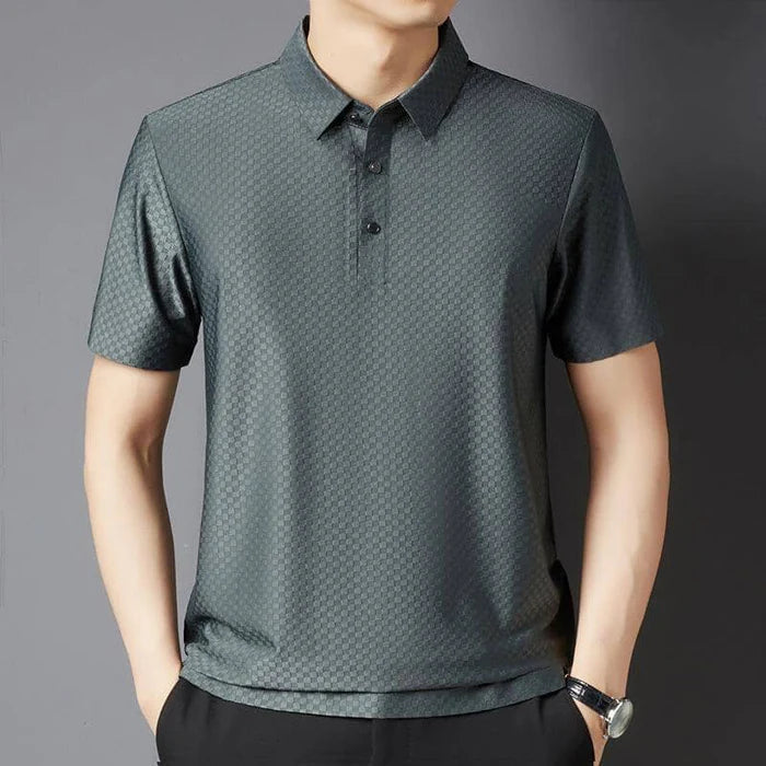 Camisa Polo Masculina em Nylon Carbone