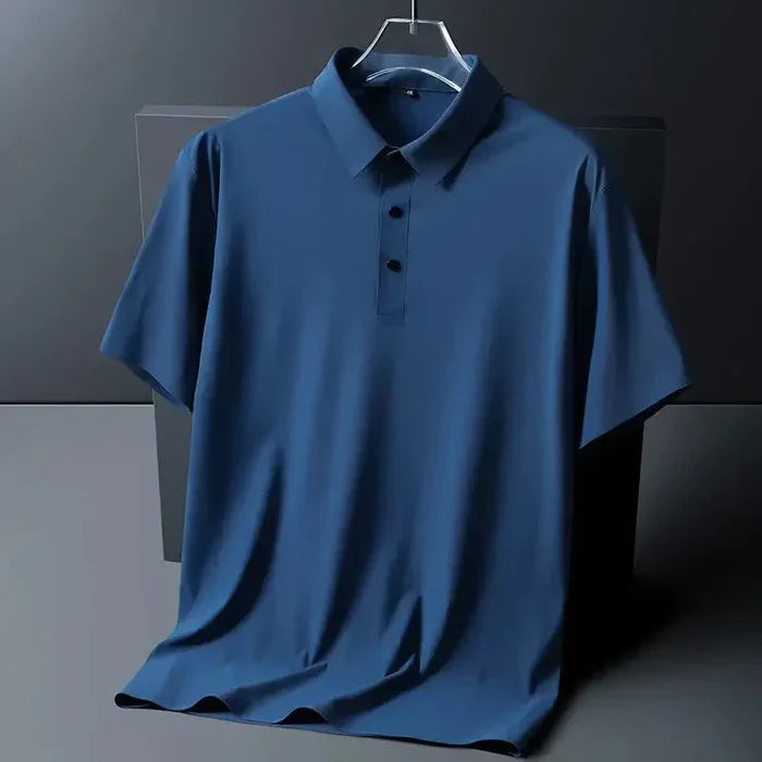 Camisa Polo Masculina Premium em Seda Gelo Geneva