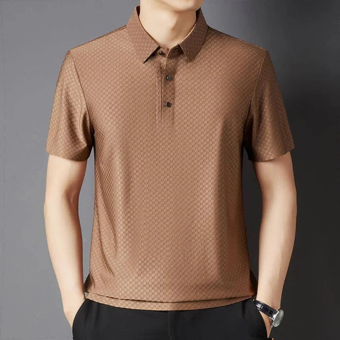 Camisa Polo Masculina em Nylon Carbone